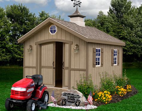From yard tools to lawn mowers, this 201 cu. ft. storage shed by Suncast is perfect for storing away all of your outdoor equipment. Large double-door entry way provides easy access to your belongings and is equipped with pad-lockable resin handles for security (lock not included). 